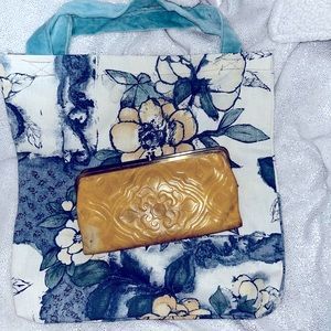 Vintage hobo wallet with a homemade tote